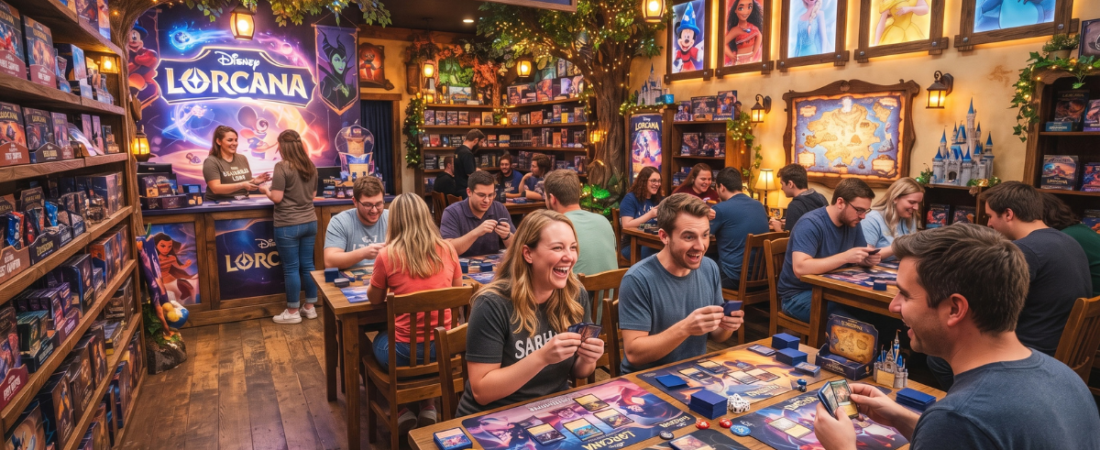 Como encontrar eventos e lojas de Lorcana perto de você